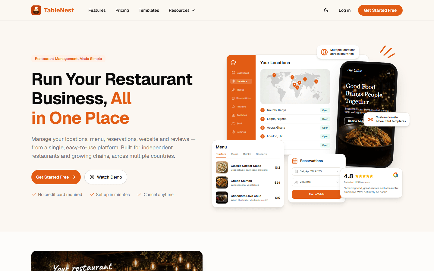 TableNest screenshot
